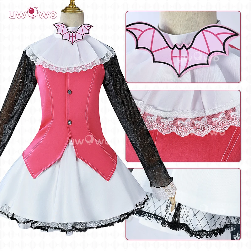 UWOWO Collab Series: Draculauraa Cosplay Costume Pink Suit Vampiree Anime Female Cosplay Halloween Costume