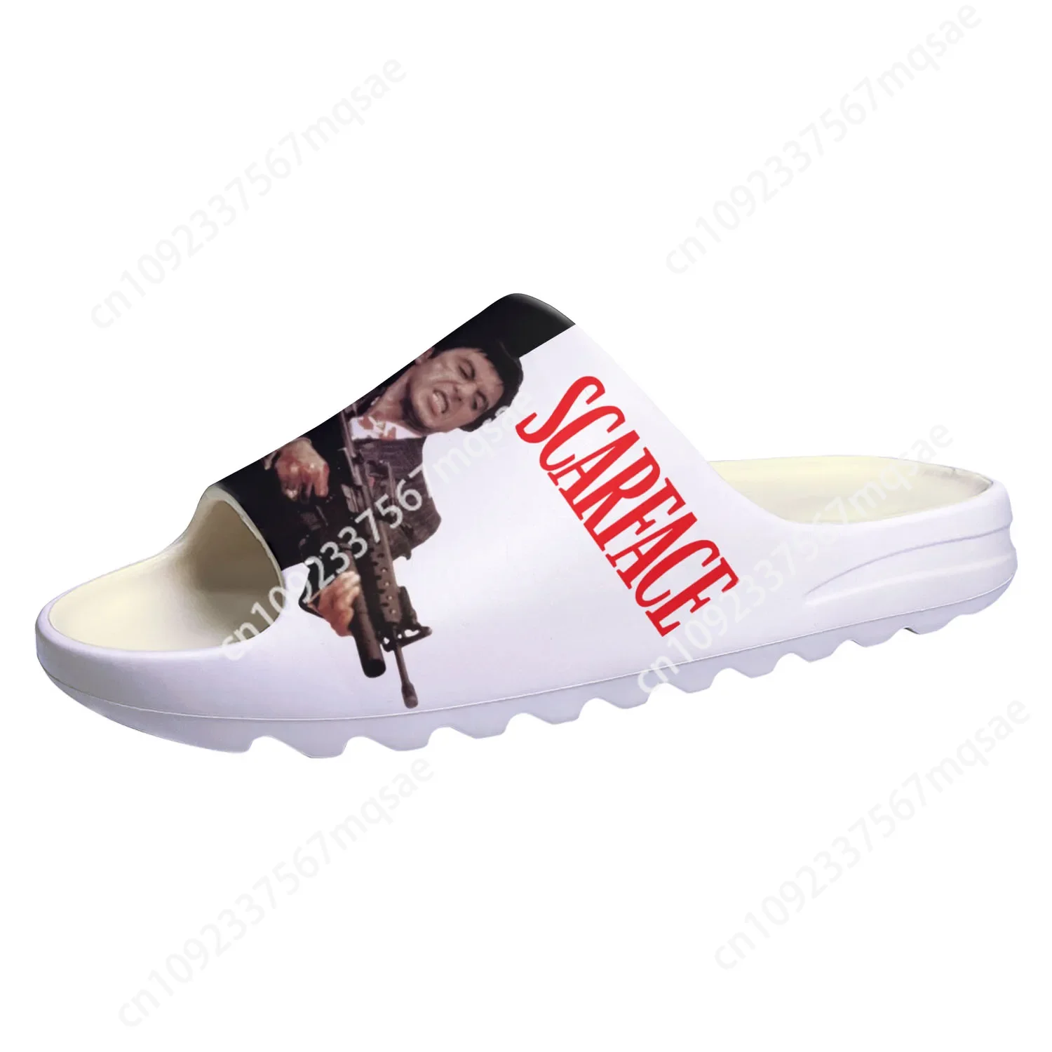 

Scarface Soft Sole Sllipers Home Clogs Al Pacino Step On Water Shoes Mens Womens Teenager Step in Customized Sandals