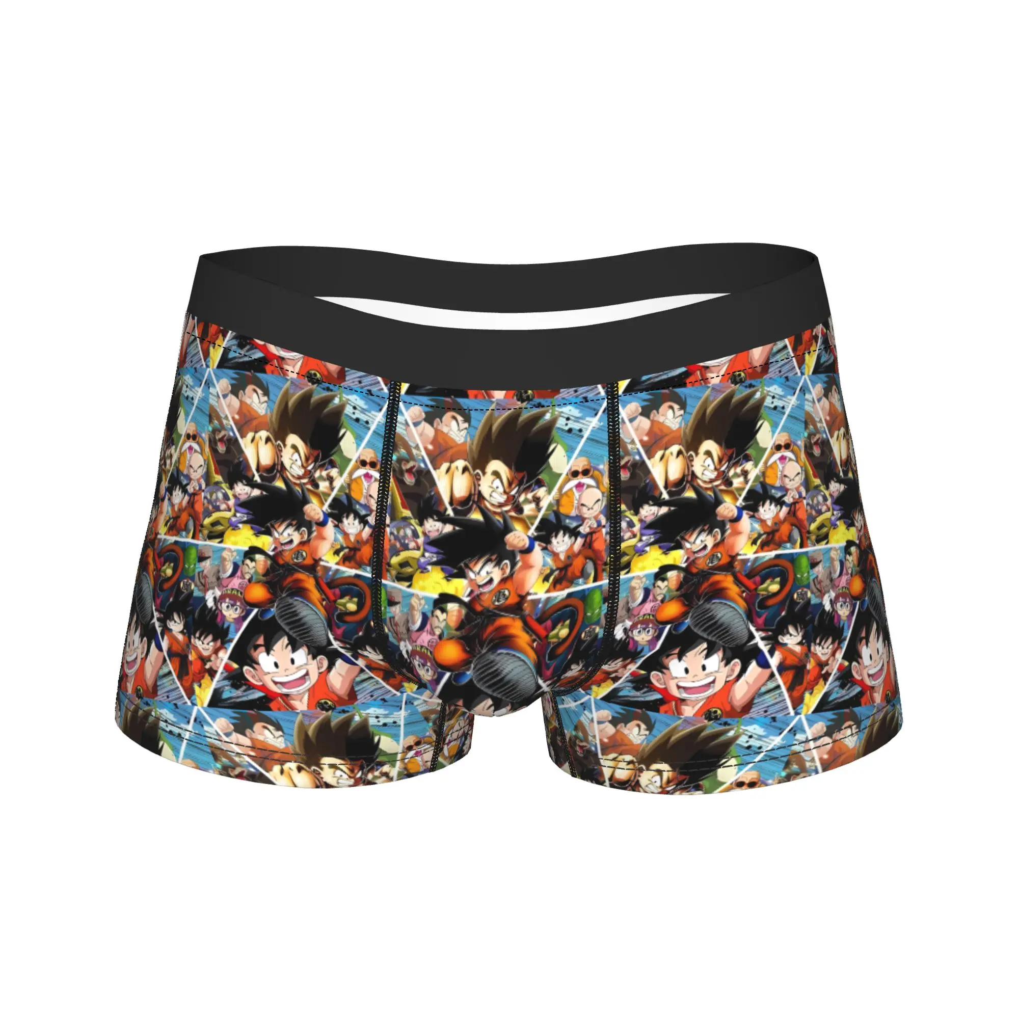 Goku With Child D-Dragon B-Ball Trunk  3D Pouch Underwear Trenky Design Shorts Briefs Comfortable Men Underpants Large Size
