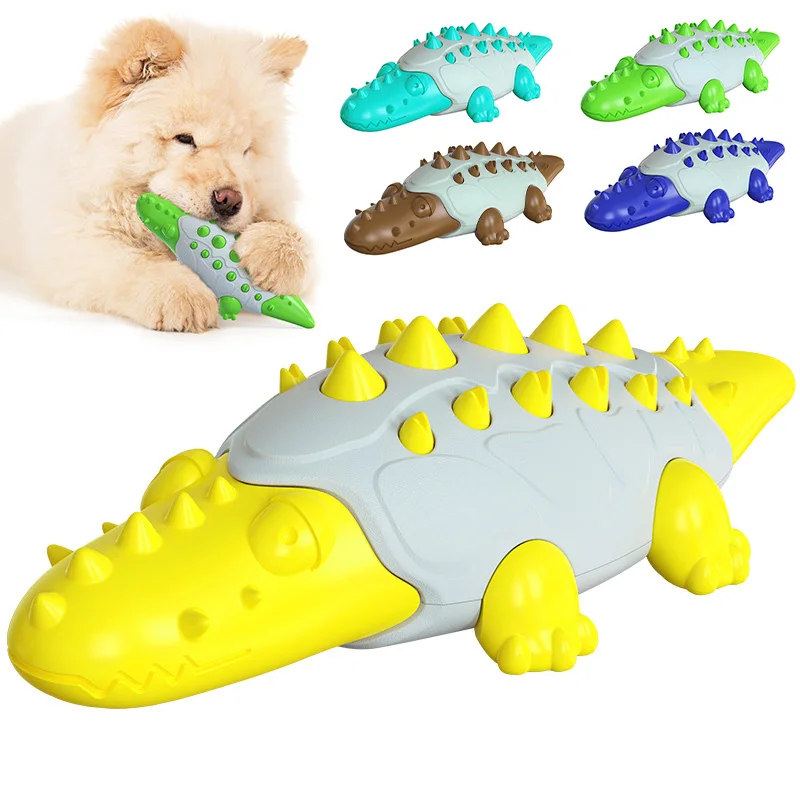 

Dog Leakage Toy Crocodile Shape Bite Resistant Dog Grinding Stick Dog Toy dog toys for large dogs High quality material pet toys