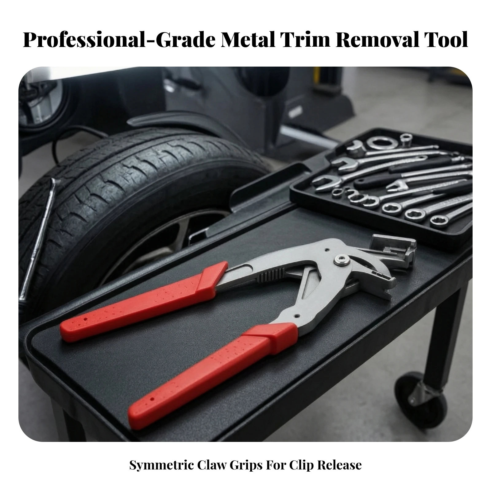 Panel Clip Removal Pliers Ergonomic Car Clip Pliers Trim Removal Tool Textured Grip Compact for Mechanics view 4