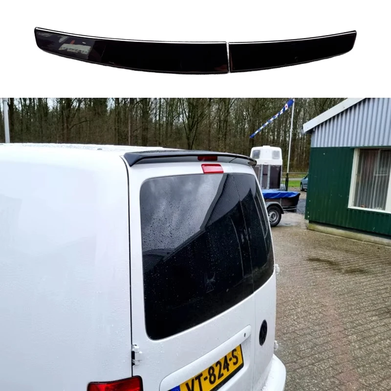 Alerón de techo de doble puerta ABS de alta calidad, alerón de techo trasero de coche para Volkswagen para VW Caddy 2005-2018 2017 2016 2015 2014 2013