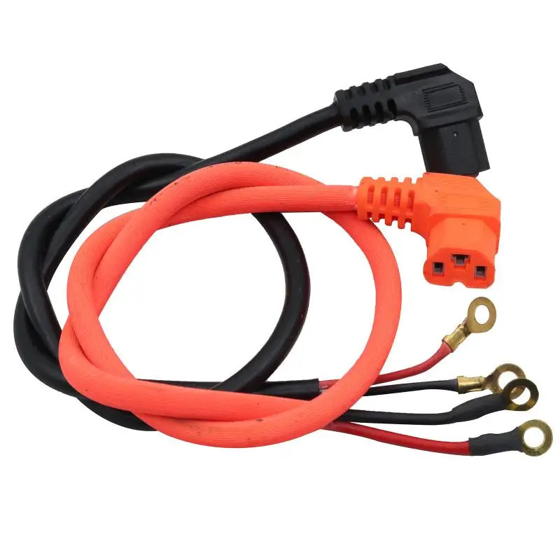 

70/160CM Battery Connector Cable Charging Socket Battery Power Cable Lengthened Elbow Line For Electric Scooter Parts