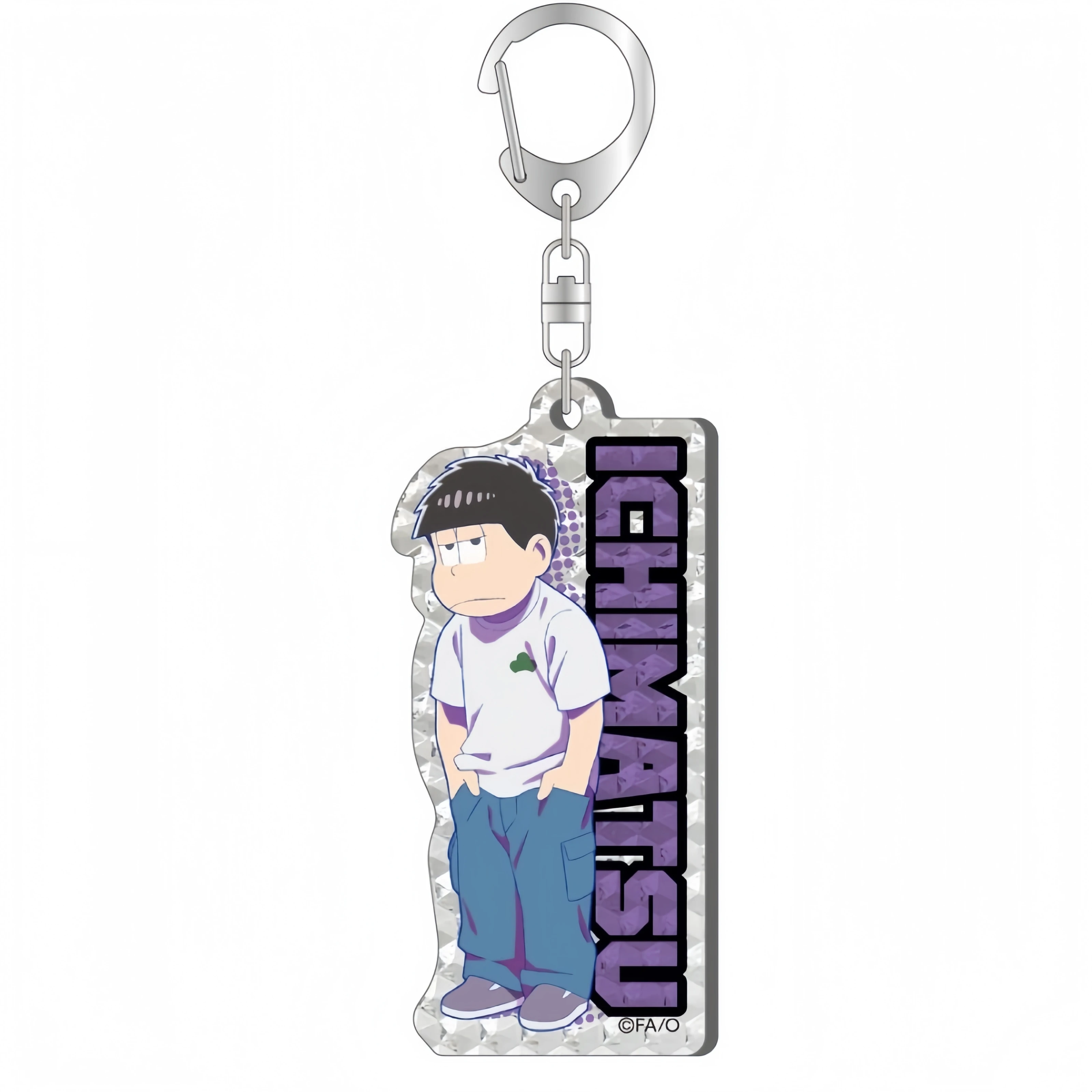 Wholesale 6cm Anime Osomatsu-san Q Version New Style Bag Acrylic KeyRing Juushimatsu Tabletop Bookshelf Decoration Gifts