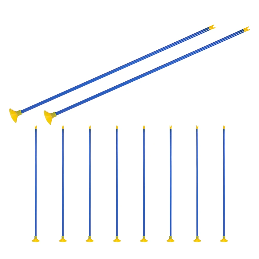 10 Pcs Archery Toys Kids Blue Suction Cup Arrows Sport Training Practice Shooting Game Fun Parent Child Interaction Safe