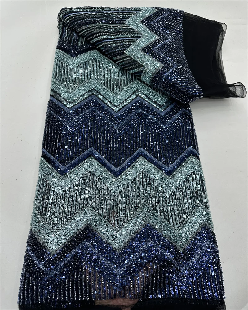 Africa nigeriano in rilievo francese maglia di pizzo con paillettes di alta qualità 2025 ricamo pizzo paillettes pizzo per abiti da sposa donne