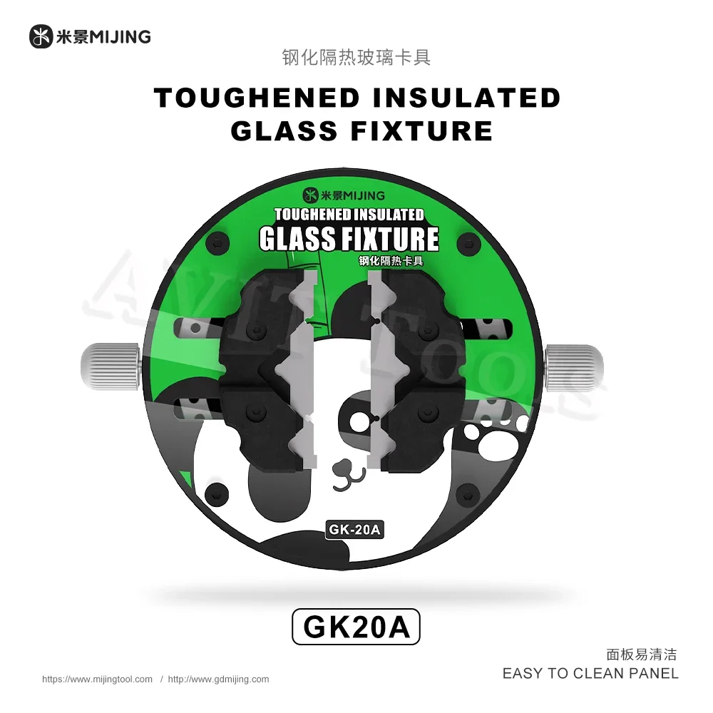 MIJING GK20&GK20A Tempered Glass Fixture 360 ° Rotating Base Precision Mobile Phone Motherboard CHIP BGA PCB Repair Clamp Tools