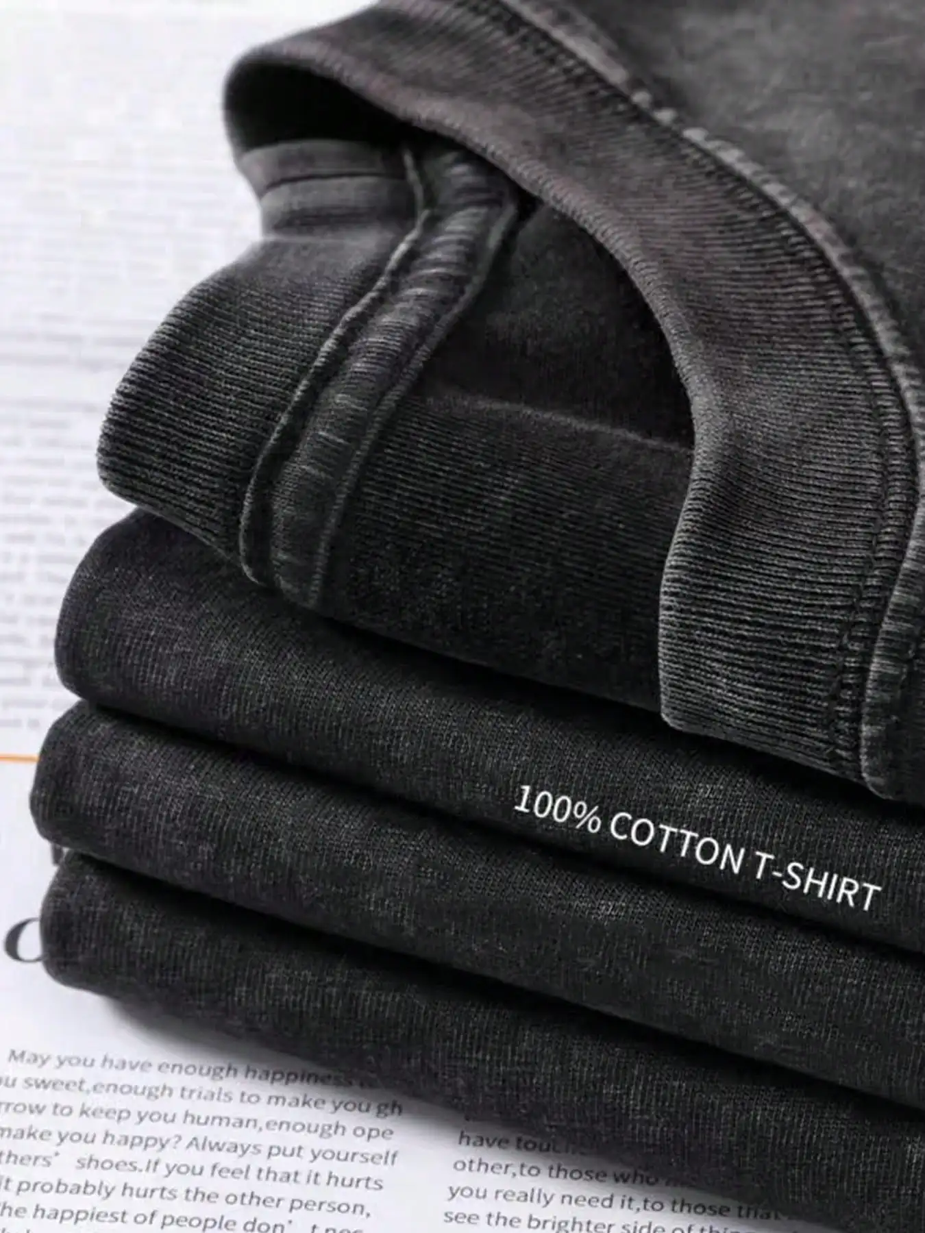 

Винтажная футболка из выстиранного хлопка с леопардовым принтом и юмористическим текстом, двусторонняя печать