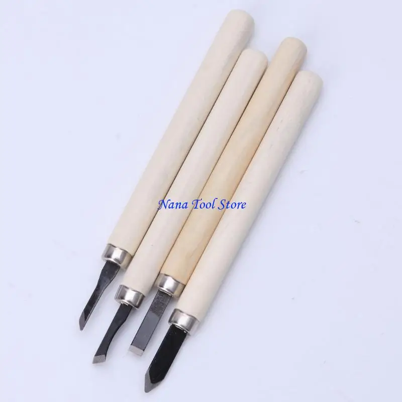 31GJ 10 pcs Set Hand Chisels Carving Knife For Basic Woodcut Working Tool New
