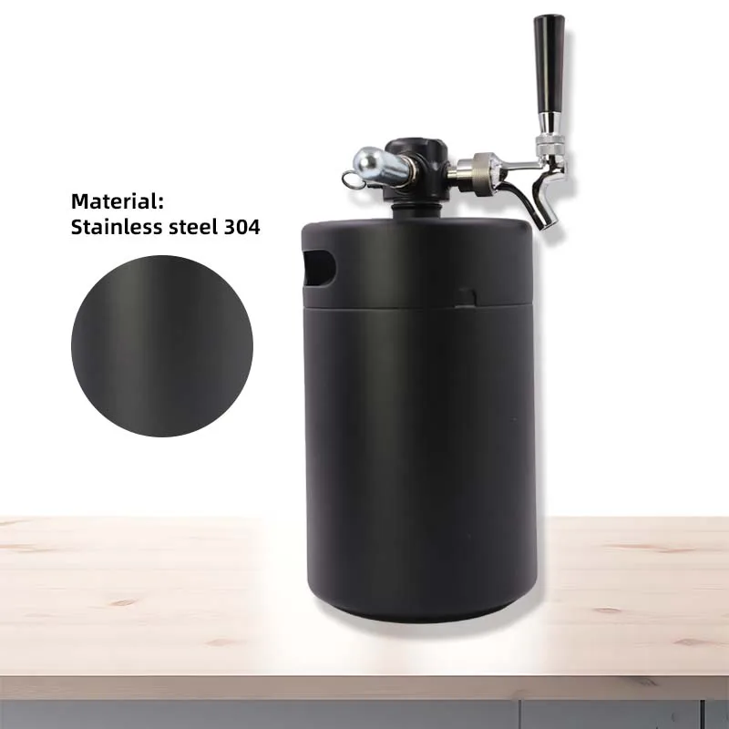 2026 Hot  Factory Wholesale Hot 5L Portable Stainless Steel 304 Draft Beer Dispenser with Taps and Wine Spears