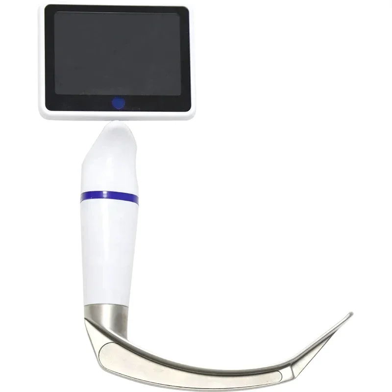 High Resolution Medical Instruments Portable Video Laryngoscope with 3'' inch monitor and reusable blades