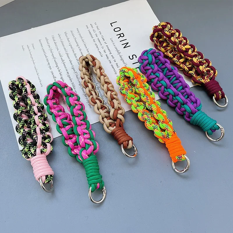 Wristband Color Camera Keychain Anti Lost Phone Case Chain Short Rope Outdoor Sports Portable Bold Anti Damage Bag Hanging Rope