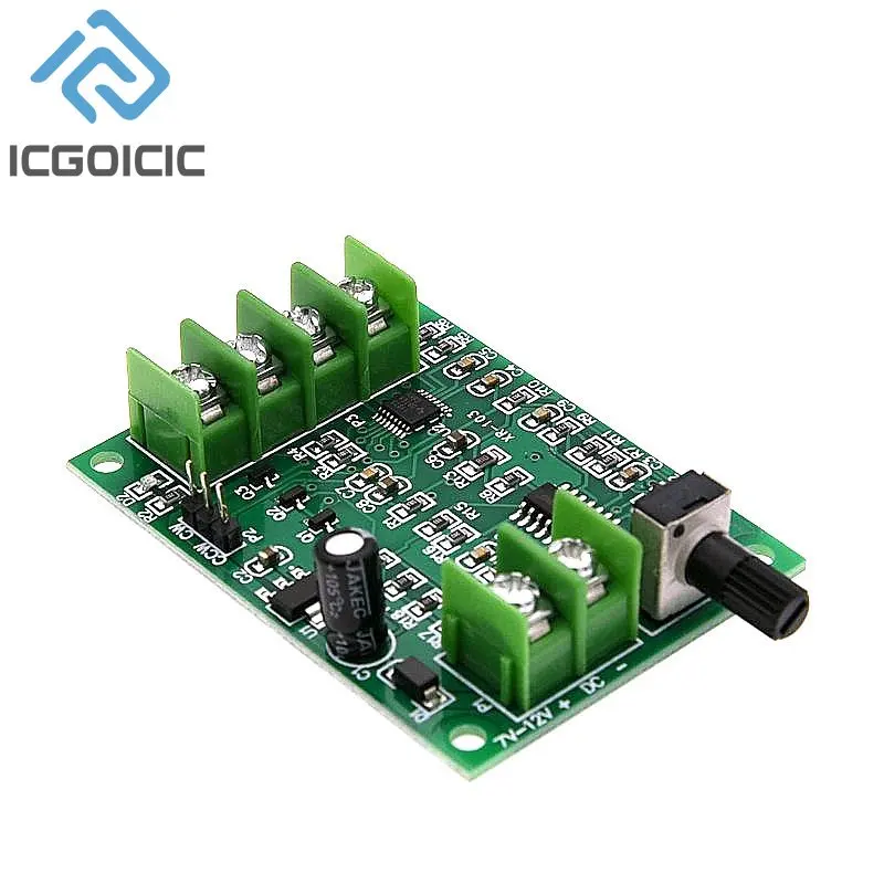 5V 12V Brushless DC Motor Driver Controller Board with Reverse Voltage Over Current Protection for Hard Drive Motor 3/4 Wire