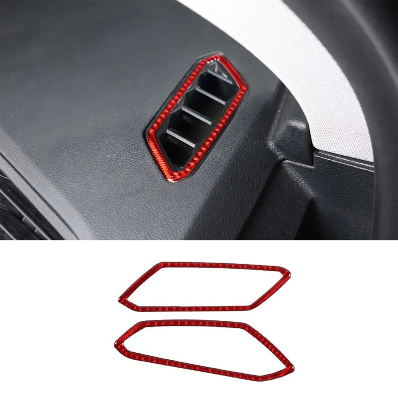 

For BMW 2 Series 4-door Version 2020-23 Car Dashboard Side Air Outlet Decorative Sticker Soft Carbon Fiber Interior Accessories