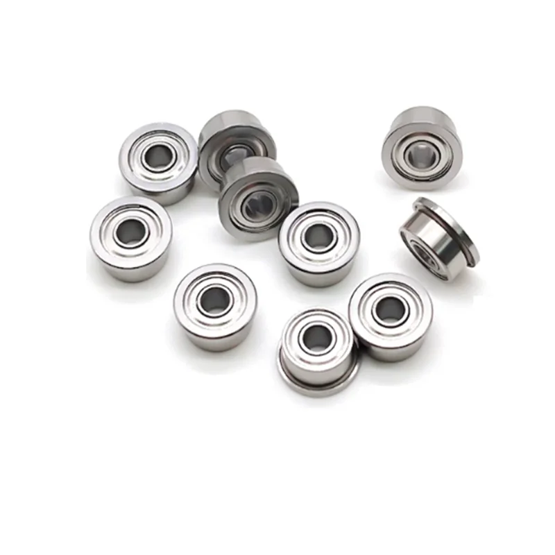 50pcs F692ZZ F693ZZ F694ZZ F695ZZ F696ZZ F697ZZ F698ZZ F699ZZ Flange Ball Bearing Metal Shielded Flanged Bearings
