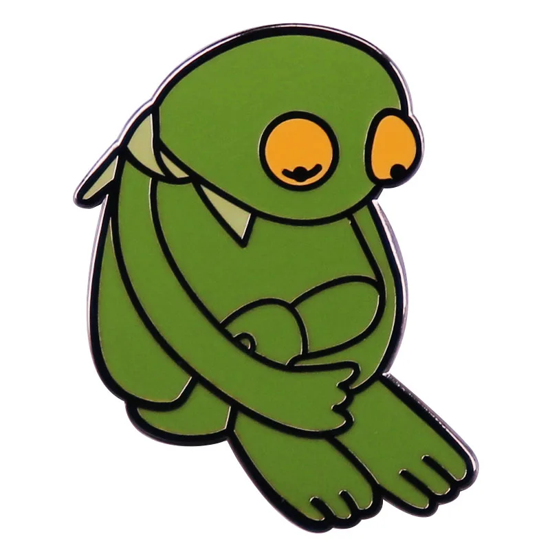 Sad-Kermit Enamel Pin Sad Frog Badge Creative Funnny Backpack Hat Decoration