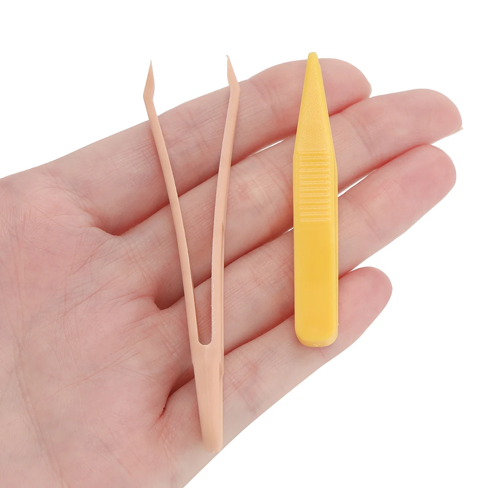 10pcslot Hand Candy Creative Scrapbooking Stickers Tape Precision Tweezer Macaron DIY Jewelry Findings Tool