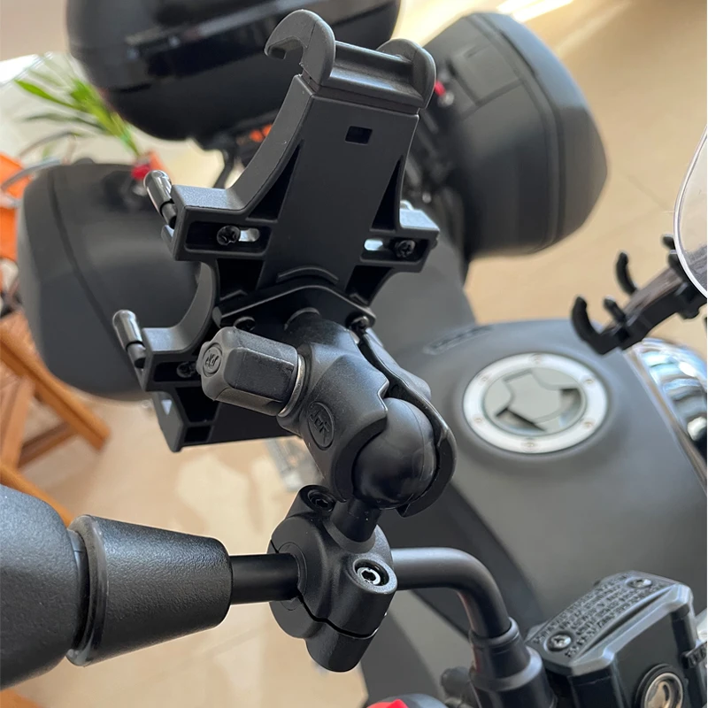 1 بوصة الكرة رئيس محول قاعدة تثبيت دراجة نارية المقود مرآة الرؤية الخلفية قوس ل DJI GoPro Insta360 عمل كاميرا ملحق #4