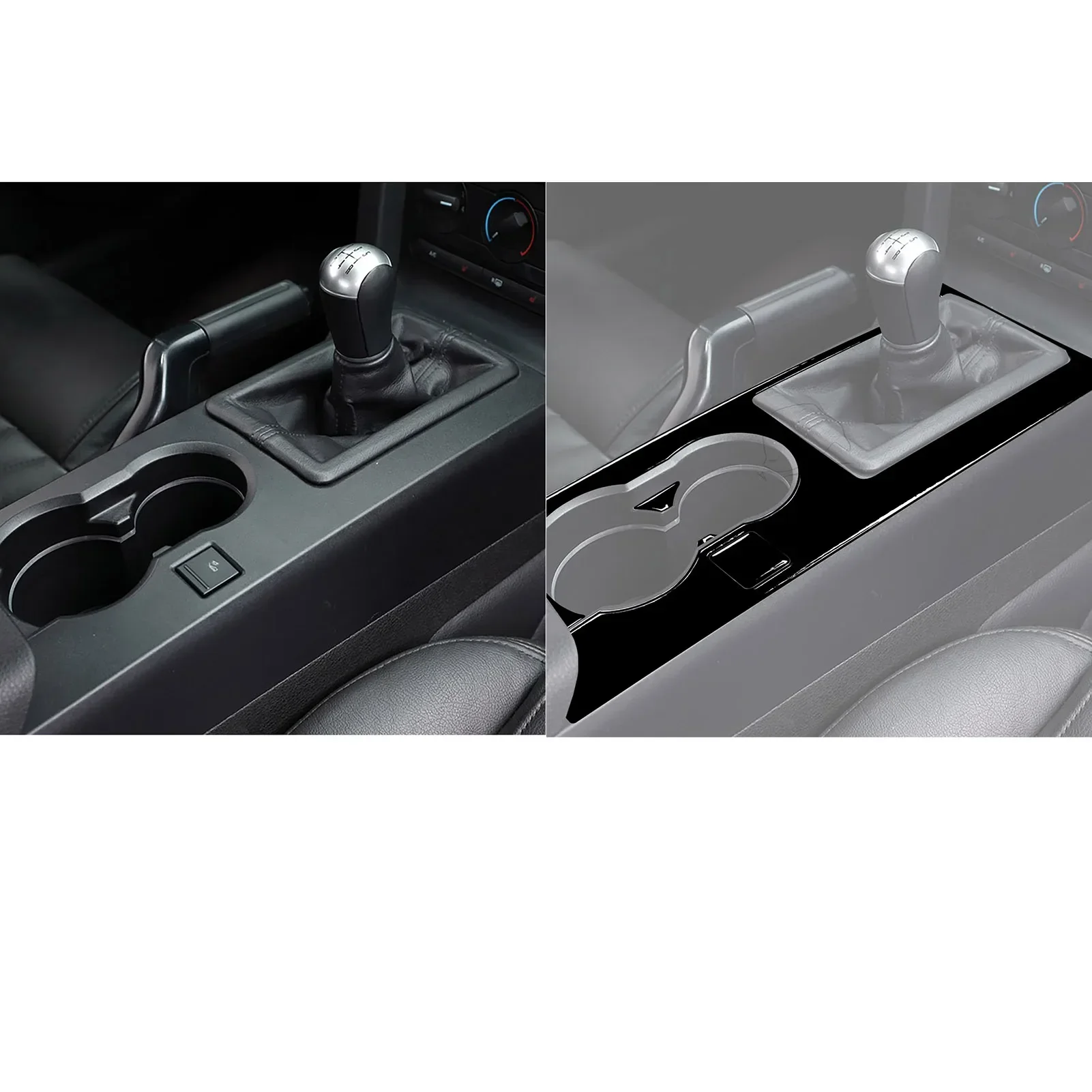 For Ford Mustang 2005 2006 2007 2008 2009 Accessories Car Black Interior Gear Central Control CD Air Outlet Trim Sticker Plastic