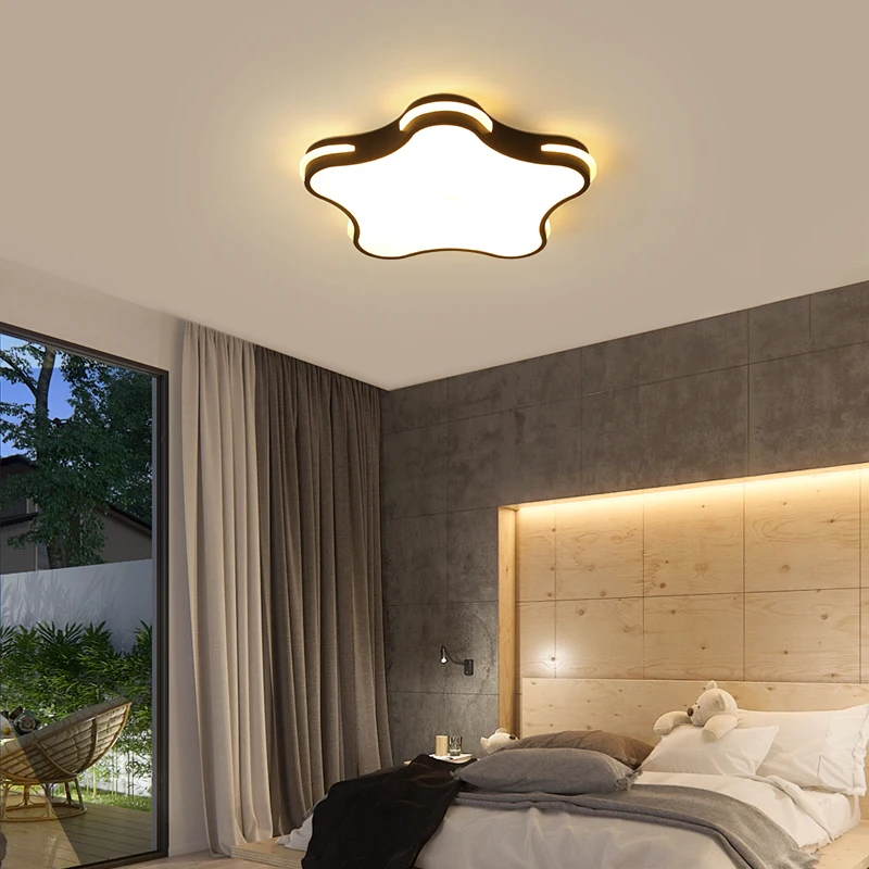 Moderne Paneel Led Plafondverlichting Armaturen Voor Woonkamer Slaapkamer Binnenverlichting Klaver Ster Armaturen Verlichting Lustres