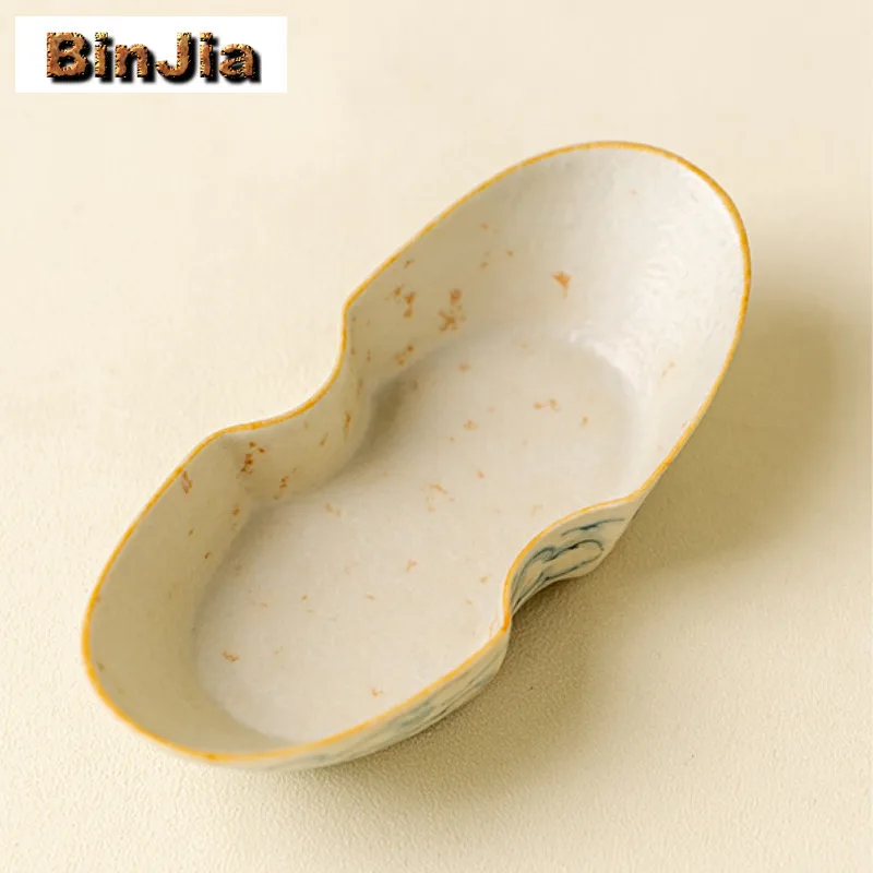 الكراميل Underglaze رسمت باليد سحابة الشاي مغرفة فاخرة مجرفة Chahe المنزلية الصحوة مغرفة شاي درينكوير الحلي لوازم