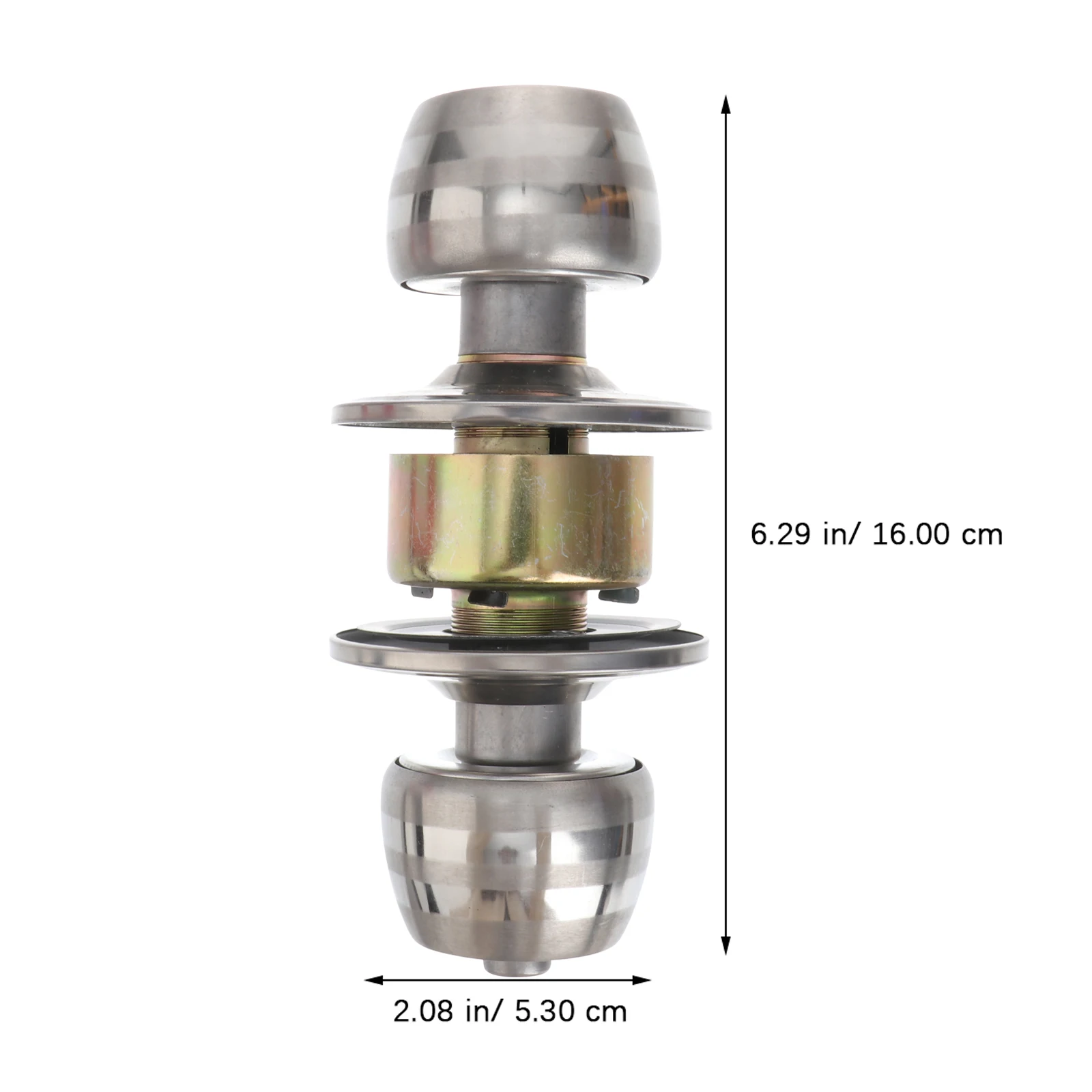 

Ball Door Lock Bedroom Household Doorknob Locks with Handle Stainless Steel Round