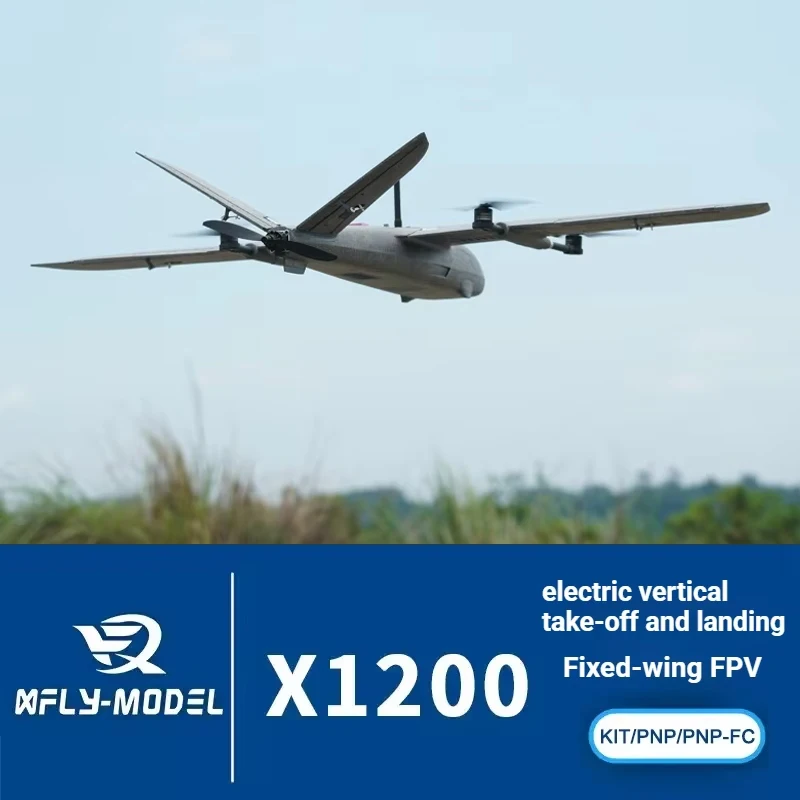 XFly 1200mm X1200mm vertical takeoff and landing FPV RC aircraft fixed wing EPP foam Assembly Model Toy KIT PNP PNP-FC