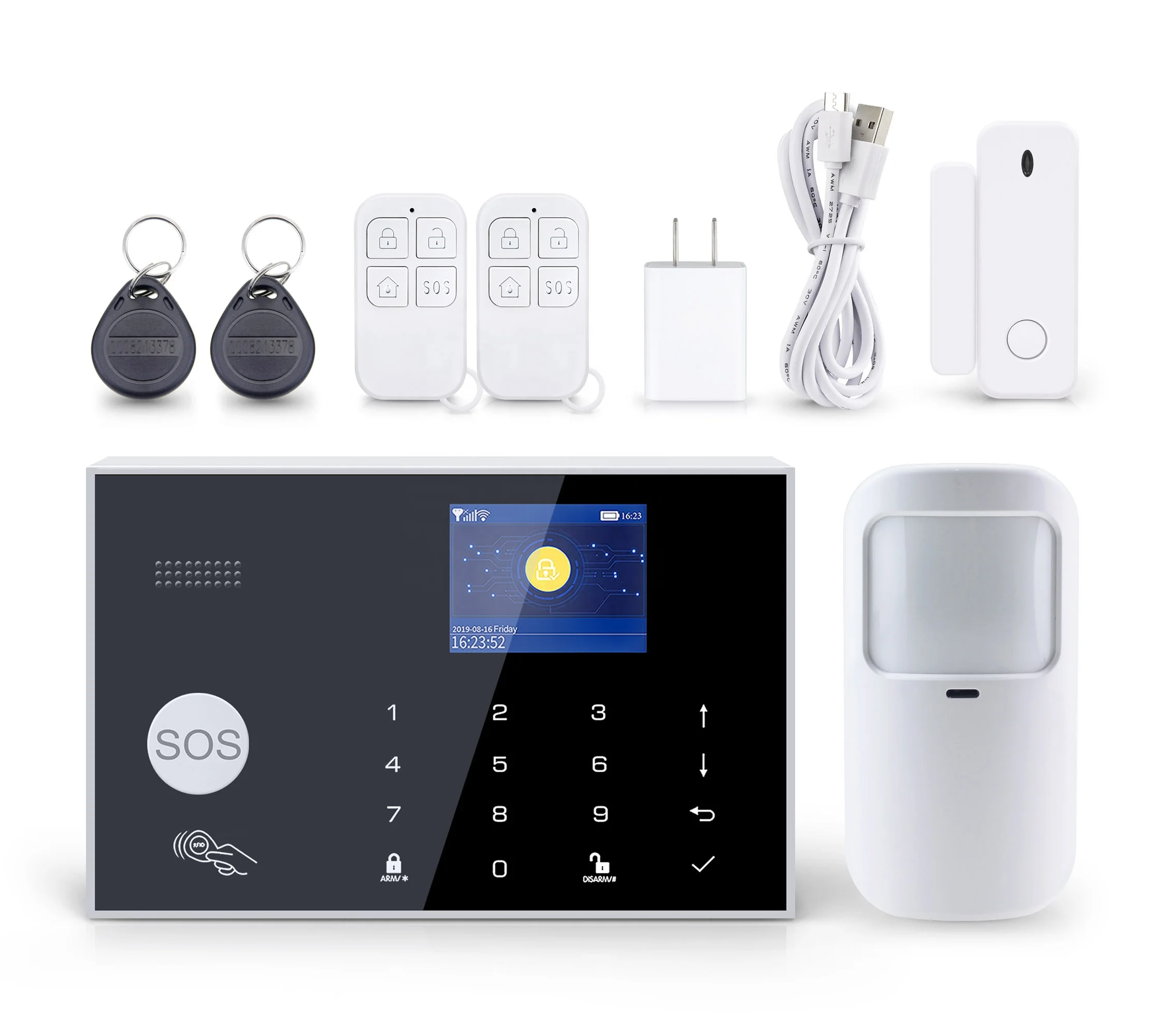 China Manufacturer TuyaSmart WiFi Mutil - Language Home Alarm Security System Support Two-way Audio PST-G30-4G