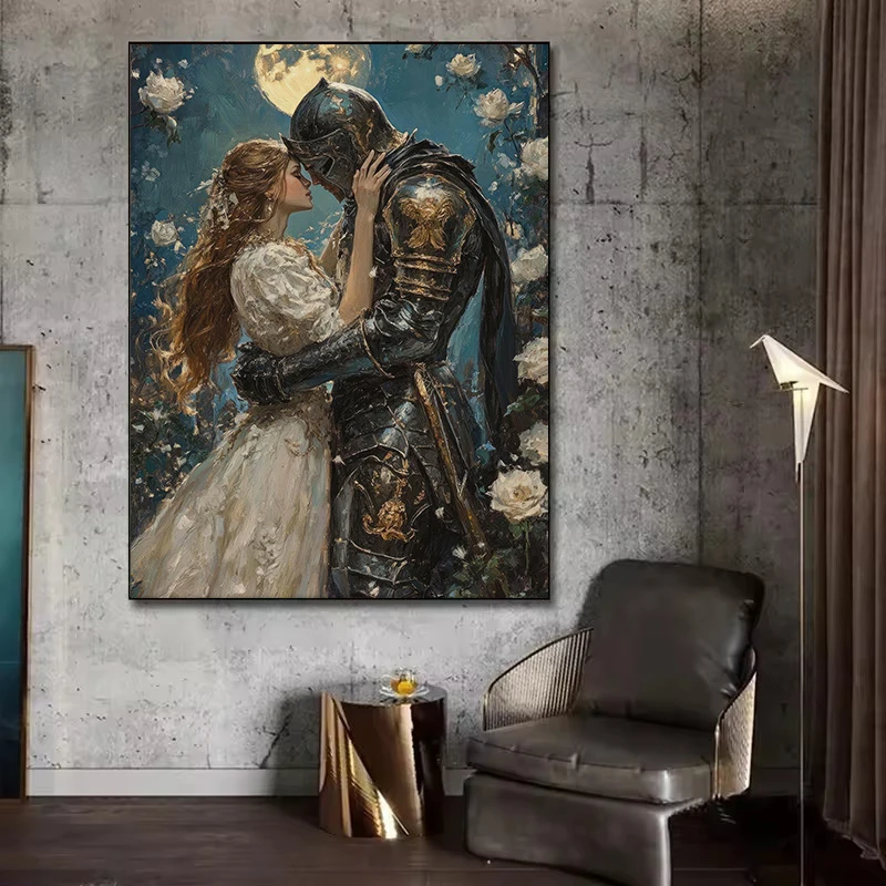 Dark Academia Throne of Glass Manon and Abraxos Mystical Dragon Bookish Poster Canvas Painting Wall Art Pictures Home Decor Gift view 4