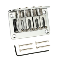 New Practical Quality Useful Guitar Bridge 4 String Adjustable Zinc Alloy Accessory Bridge For CigarBox Guitars