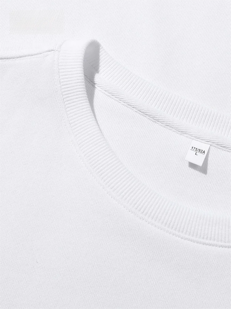 Ohlyah American Street Sle Letter Print Sweatshirt Loose Fit Long Sve round Ne ex Sportkleding Casual Streetwear