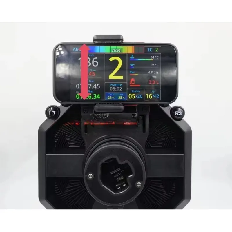 For Thrustmaster T598 Steering Wheel Base Racing Dashboard Universal Adjustable Phone Holder Mount Stand