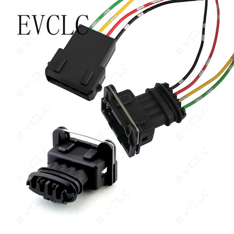 1 Set 4-Pin Waterproof Connector 282764-1/282192-1 for VW Passat Ignition Coil & Oxygen Sensor (Male & Female) Plug