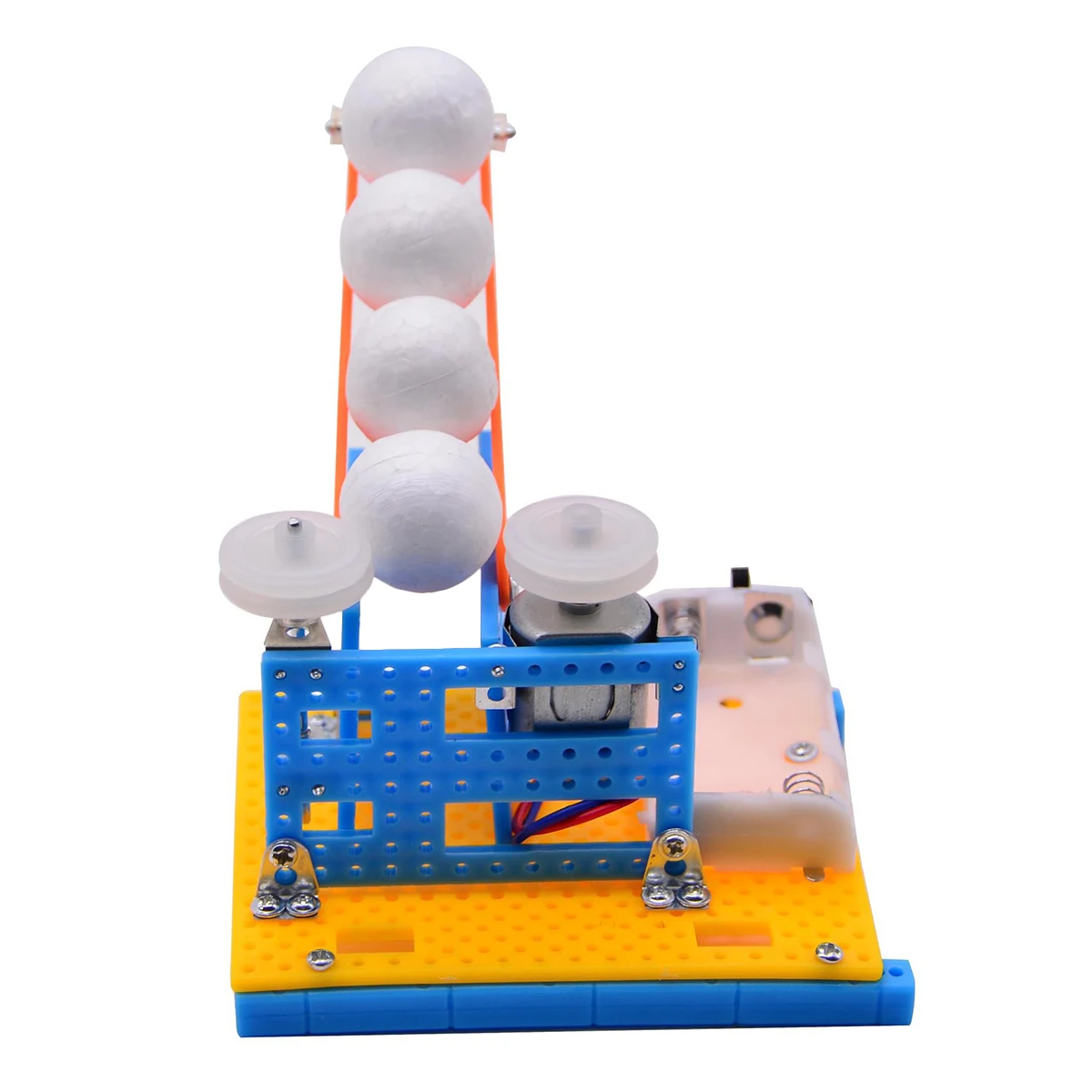 Máquina automática de bolas DIY, juguete científico, lanzador educativo para niños, estudiantes, mejora de capacidad práctica