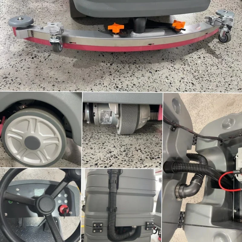 Equipamento de limpeza automática por atacado passeio de limpeza de piso na máquina de purificador pequeno passeio na purificador de piso elétrico