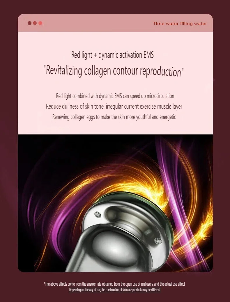 전기 얼굴 및 눈 미용 장치 진동 마사지 컬러 라이트 스킨 케어 ESM USB ML-022