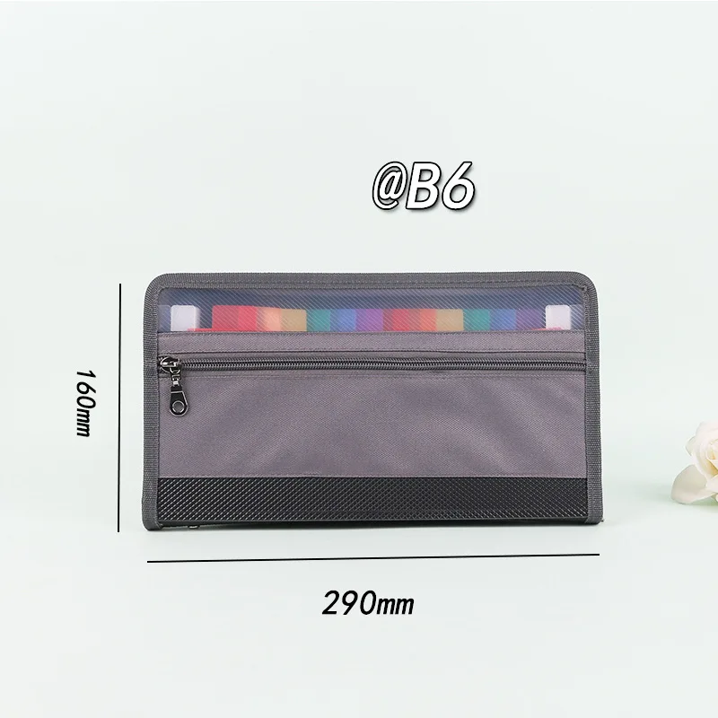 3 types 13 pocket organ bag, expandable folder with double-layer zippers porta,ble monthly bill receipt organizer,