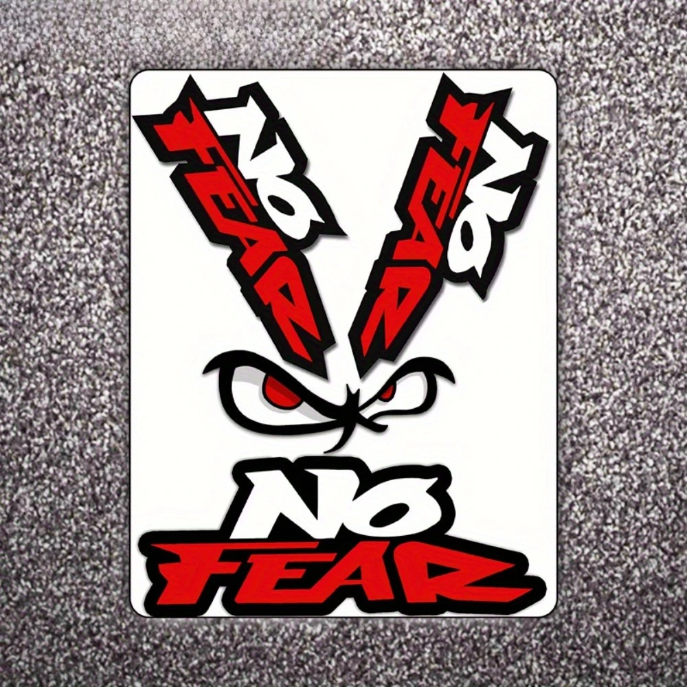 

1SET Cool "No Fear" Inspirational Sticker, Perfect for Decorating Car Bumpers, Notebook Covers, Mugs & Guitar Cases