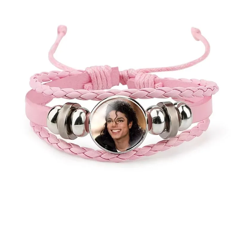 Michael Jackson Figures Bracelet Cartoon Anime Chain Bracelet Man Fashion Accessories Decorations Birthday Gifts