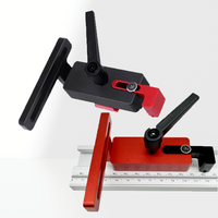 Diagonal Rail Stop Oblique Groove Locator Aluminum Alloy Backing Limiter Woodworking Rail T-shaped Groove Woodworking DIY Tool