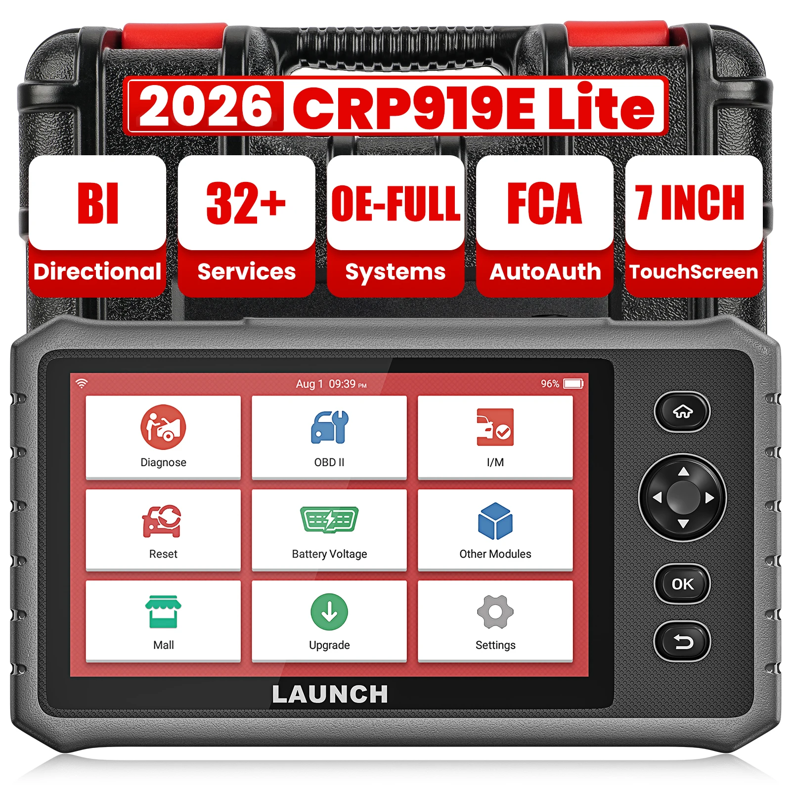 LAUNCH X431 CRP919E Lite All Systems Scanner OBD2 Diagnostic Tool 32 Resets Bi-directional Control Auto Scan