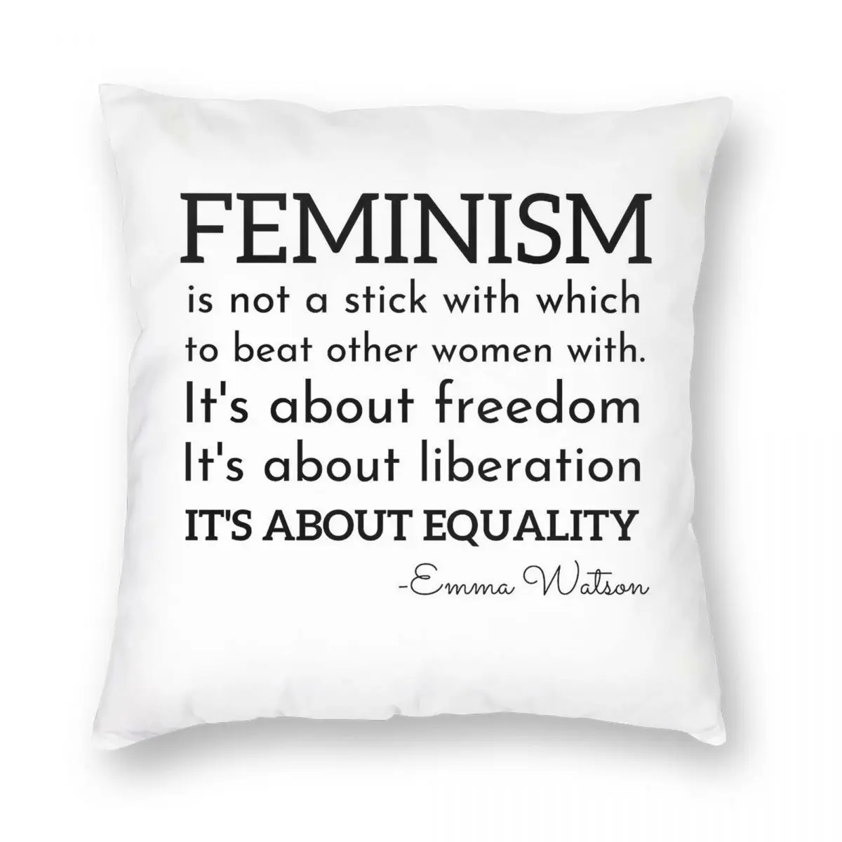 النسوية بواسطة إيما واتسون ساحة المخدة البوليستر الكتان المخملية المطبوعة وسادة رمية مزخرفة غطاء وسادة غرفة 45x45 #3