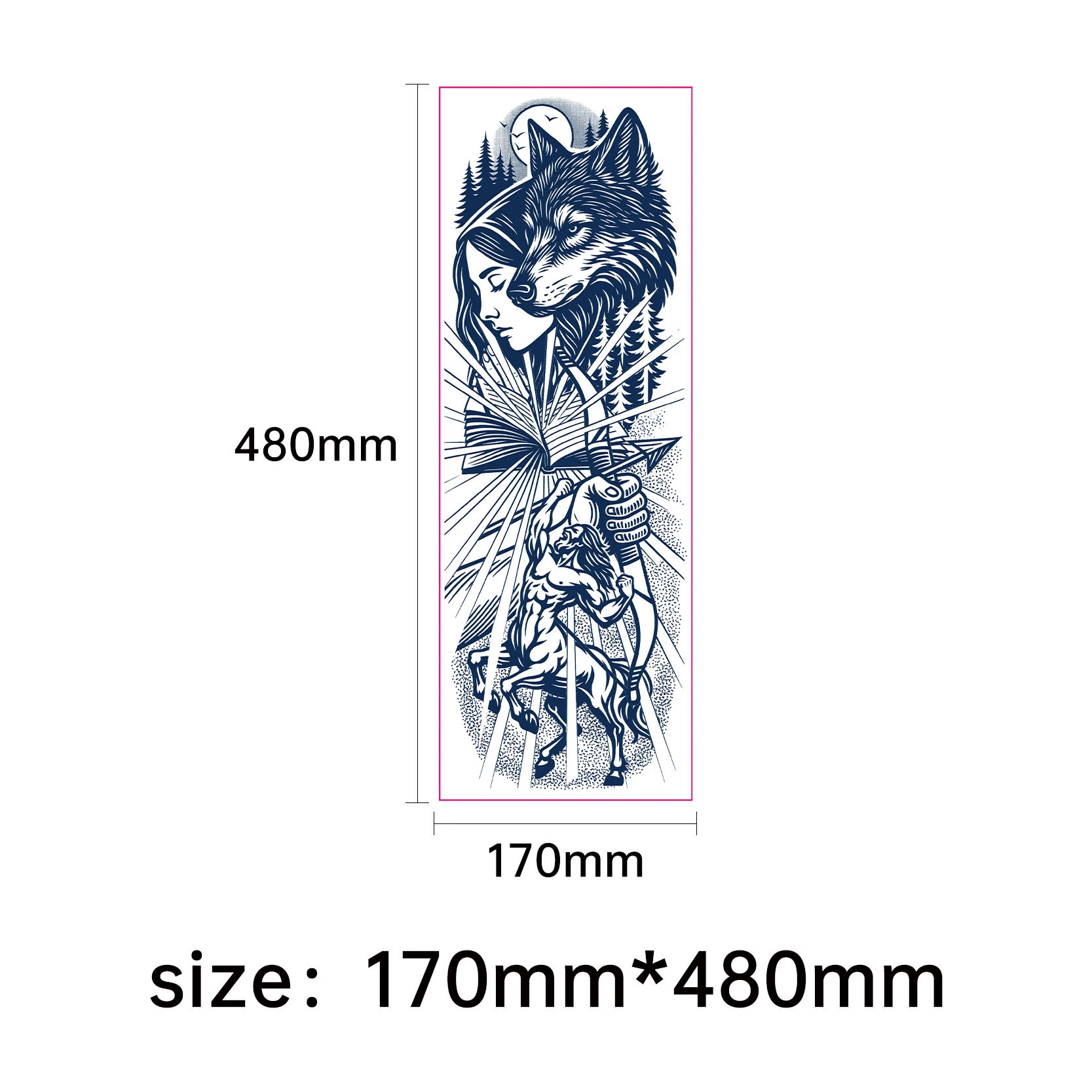 2 Week Herbal Juice Tattoo Water Transfer Full Arm Semi Permanent Non Reflective Body Art Sticker Gym view 5