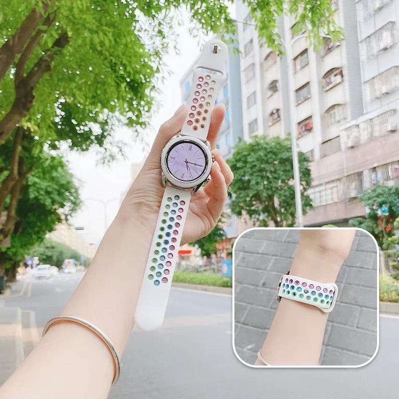 حزام فخر لـ Amazfit GTS 4-3-2e Mini/GTR 4-3-Pro-2 47 مللي متر/GTR 2e/ستراتوس 2/3 20 مللي متر/22 مللي متر حزام (استيك) ساعة سوار رياضي bip-U-S-lite #3