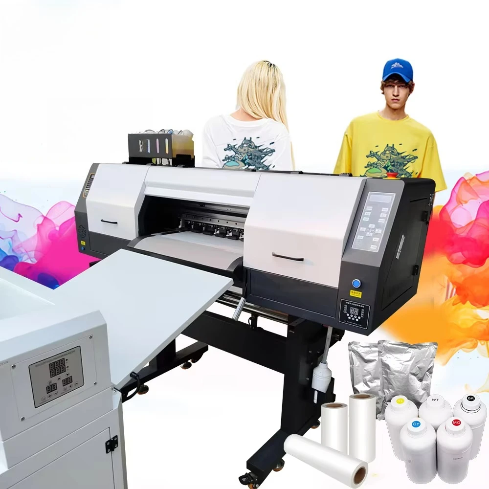 60cm Dtf Printer Cloth Bag Printing Machine Dual Print Head Inkjet Printers Machine Transfer A1 Dtf Printer