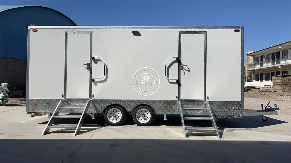Remorque de toilettes Portable Standard australien, remorque de toilettes publiques, remorque de salle de bains de luxe Mobile pour les états-unis