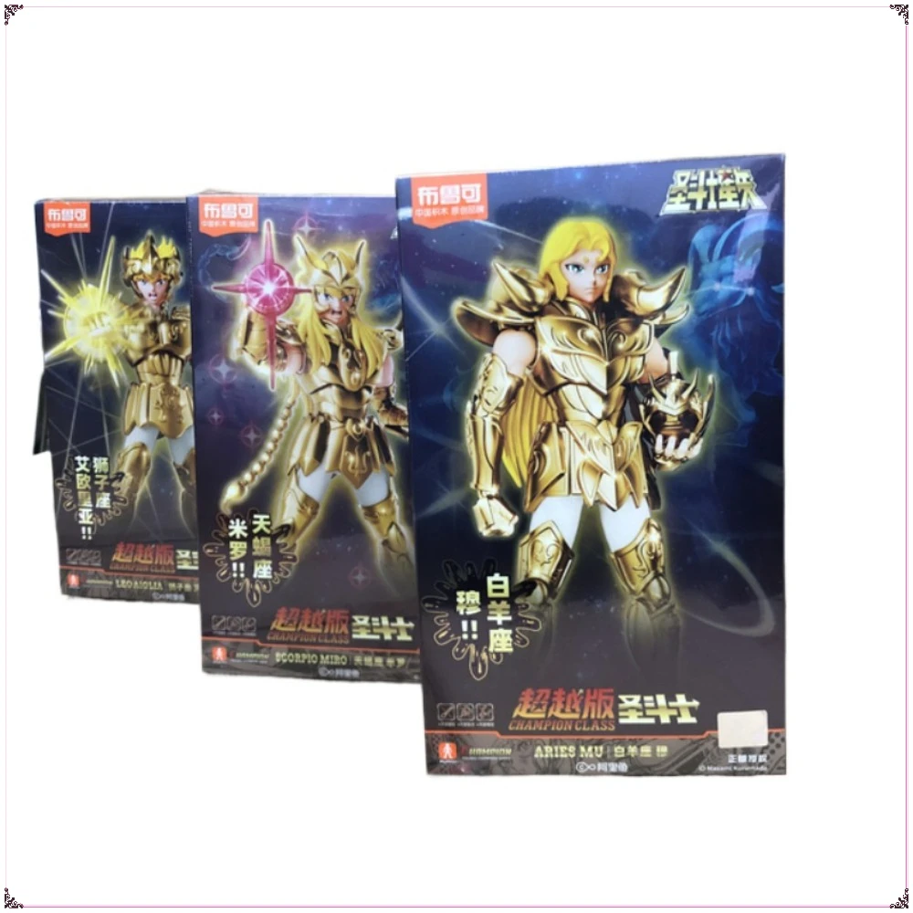 New Saint Seiya Action Figures Champion Class Aries Mu Anime Figure Masami Kurumada Action Figure Decortion Kids Christmas Gift