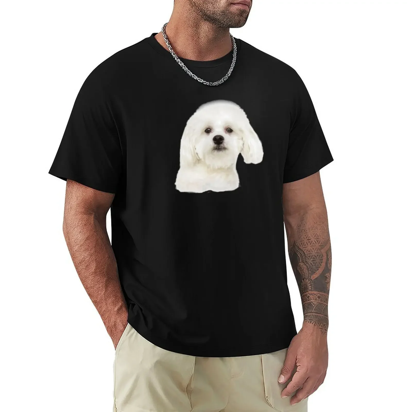 

Maltese puppy T-Shirt oversizeds street wear t shirts for men pack