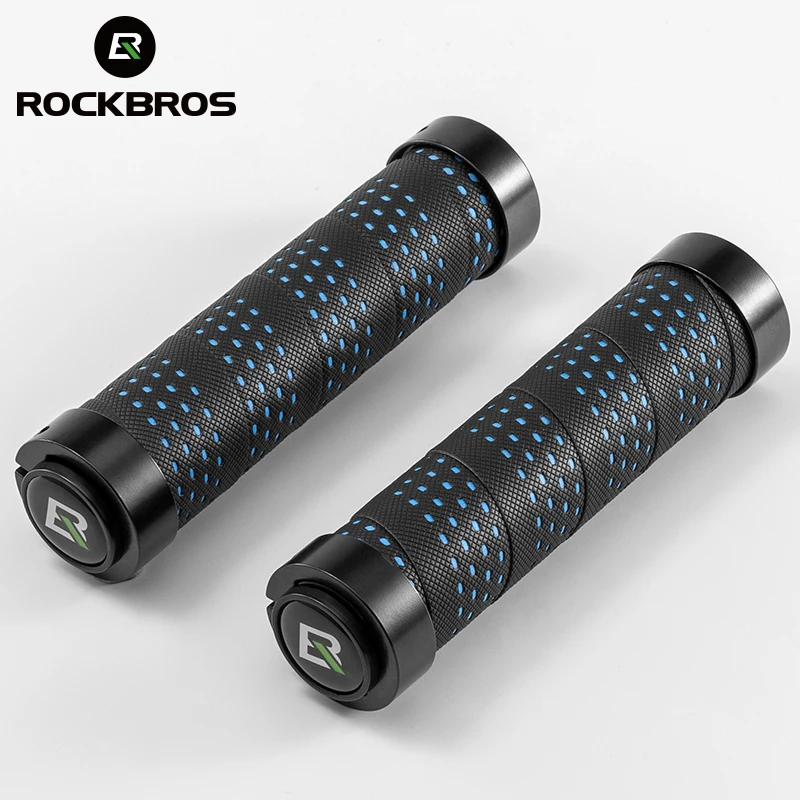 

ROCKBROS Bicycle Grips Bilateral Lock MTB Handlebar Grips Ultralight Non-Slip Shockproof Grips Cycling Accessories