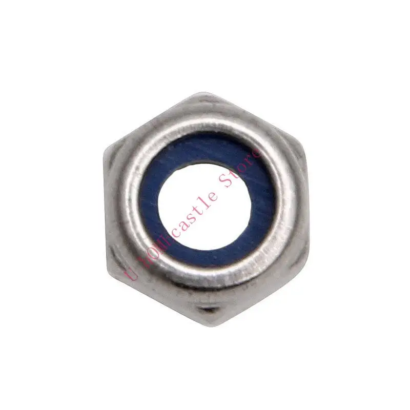 63HF 100 Pcs/Set Stainless Steel Screw Lock Nylon Nut Insert Locking 3mm